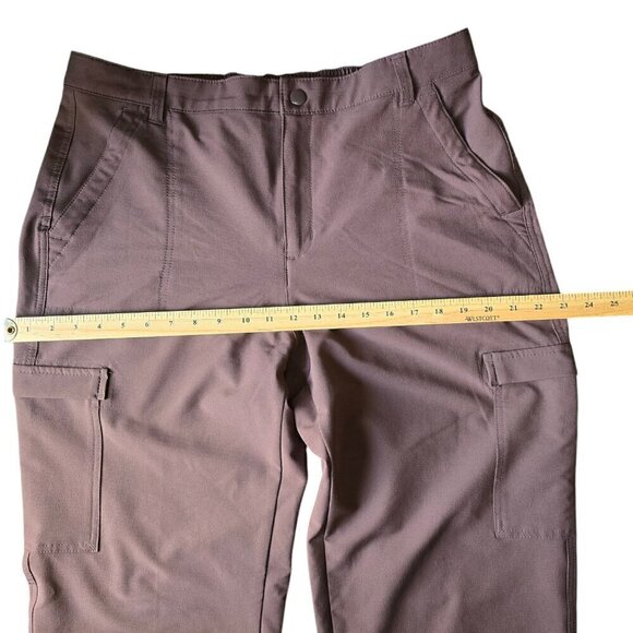 High waisted cargo straight leg Brown women’s Pant. Size Large - Picture 4 of 8